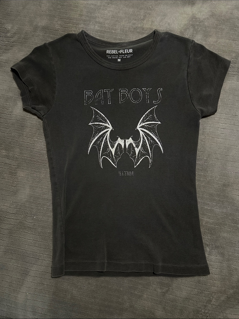 Rebel + Fleur Bat Boys Fitted Baby Tee